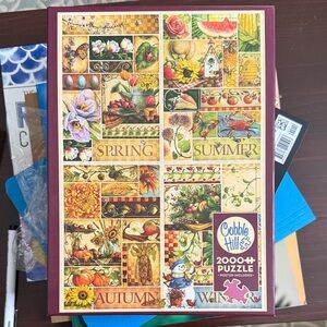 Cobble Hill Seasonal Collage 2000-Piece Puzzle